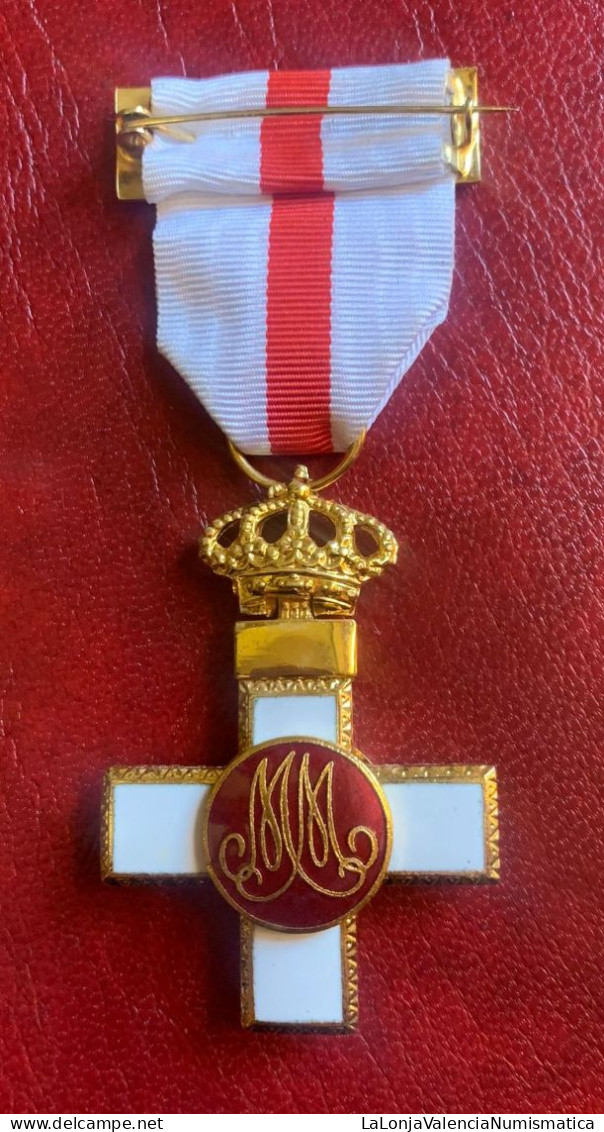 España Medalla Juan Carlos I - Merito Militar Distintivo Blanco - Altri & Non Classificati