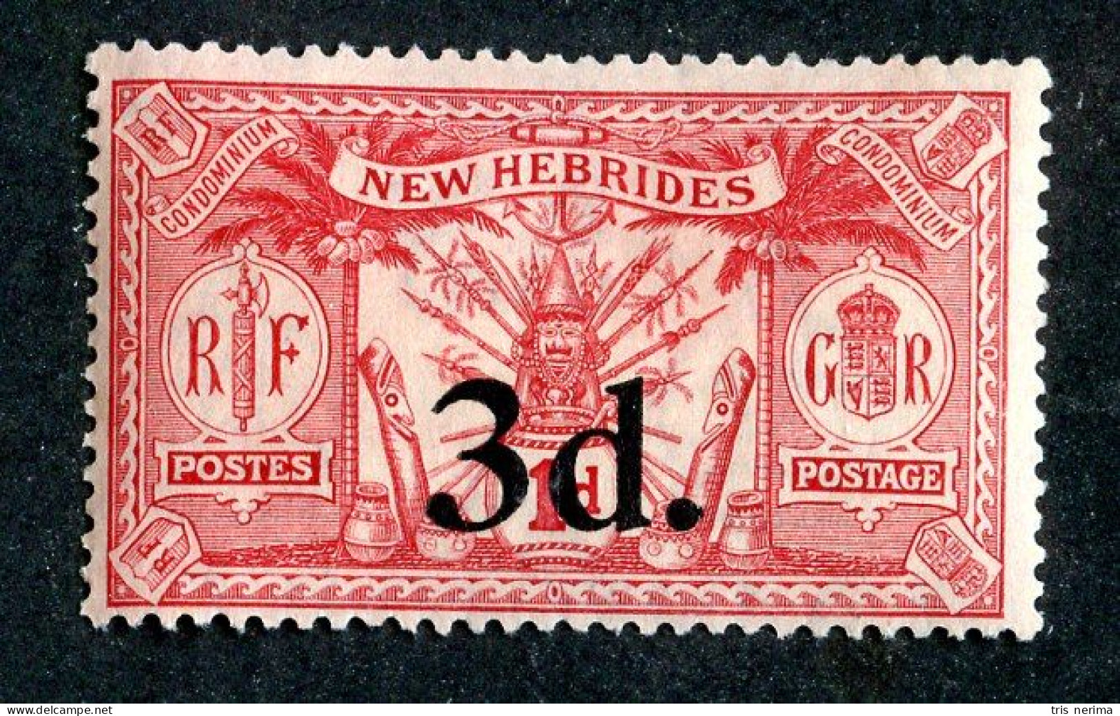 7579 BCx New Hebrides 1924 Scott # 40 MNH** (offers Welcome) - Unused Stamps