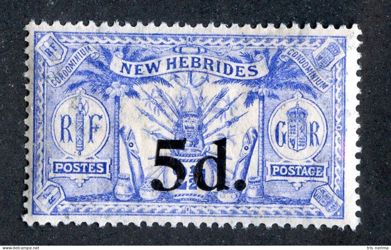 7580 BCx New Hebrides 1924 Scott # 39 MNH** (offers Welcome) - Unused Stamps