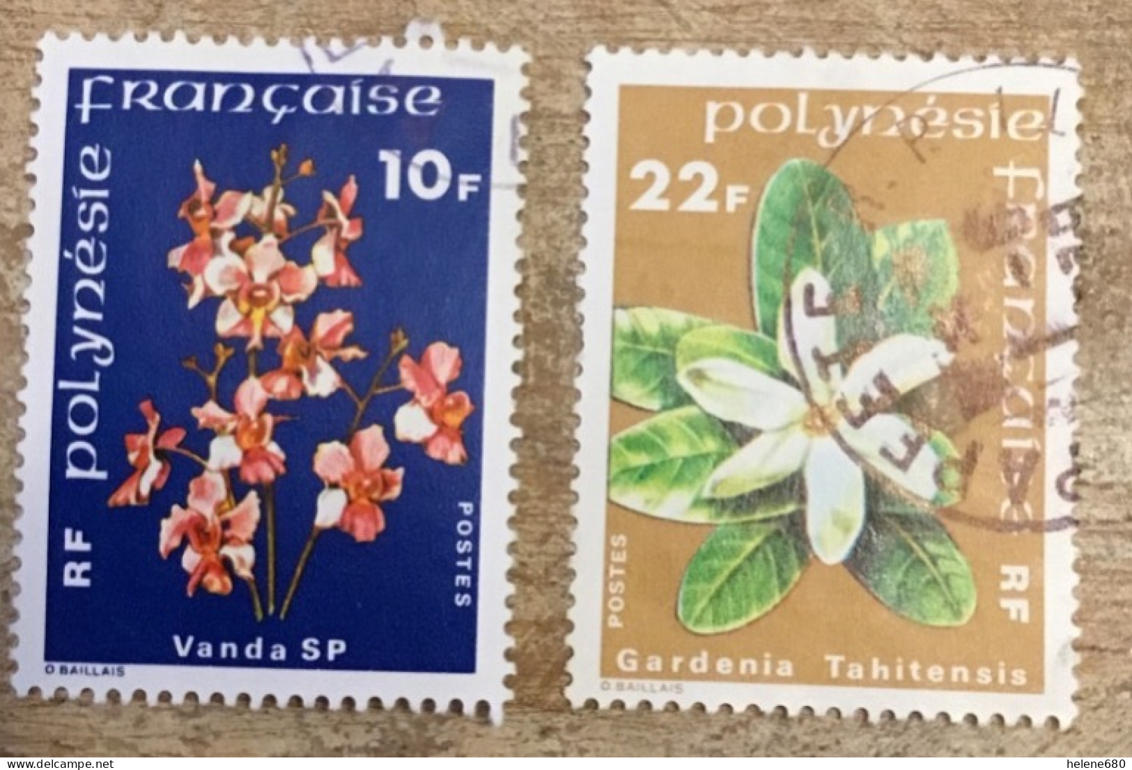 POLYNÉSIE. Fleurs N° 128 Et 129 - Usati