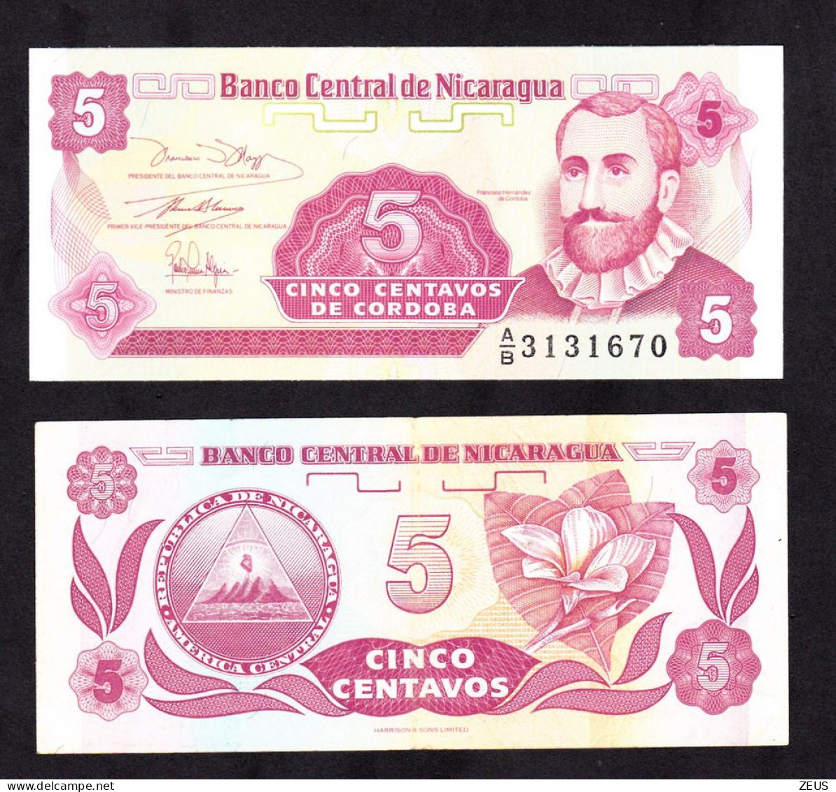 NICARAGUA 5 CENTAVO 1991  PIK 168 FDS - Nicaragua