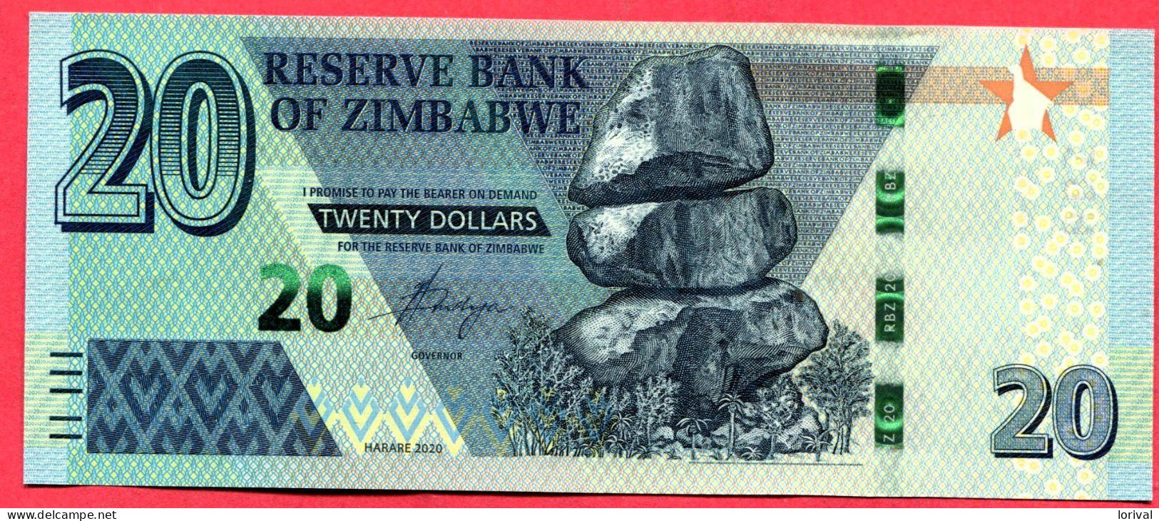 20 Dollars Neuf 3 Euros - Zimbabwe