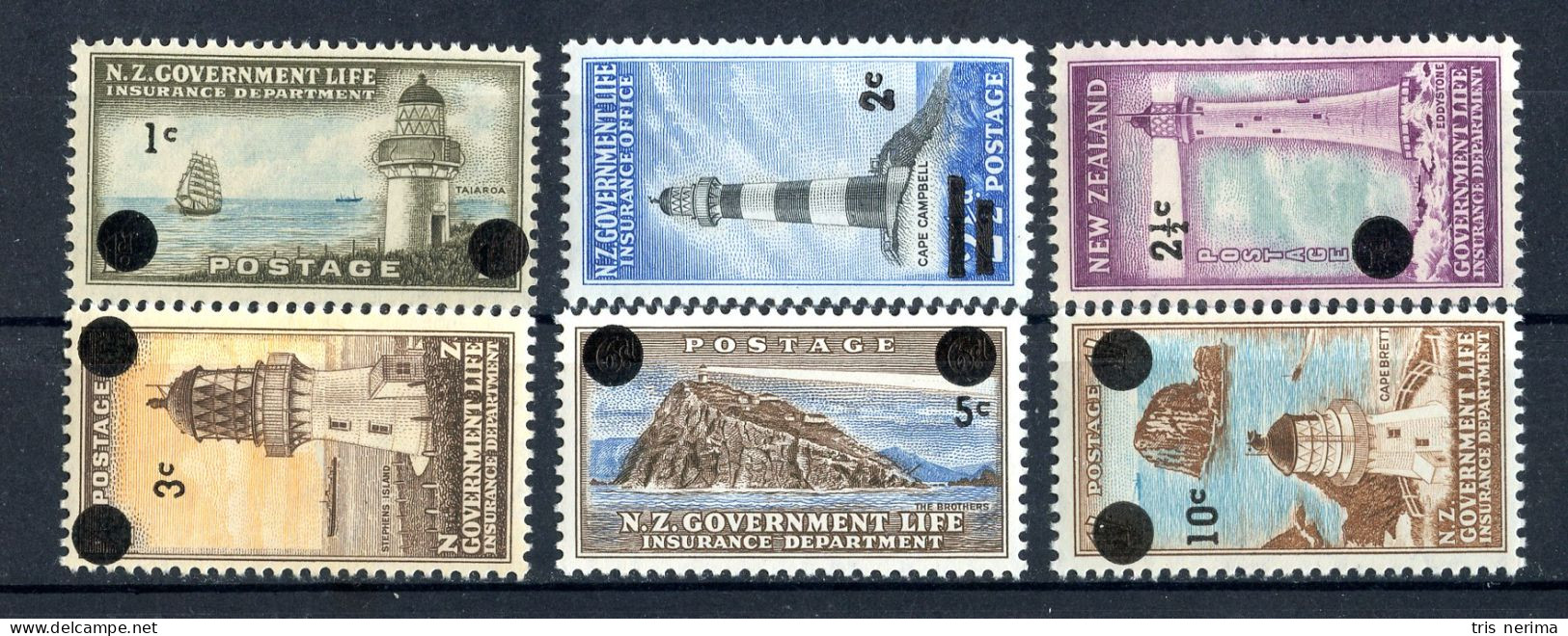 7594 BCx New Zealand 1967 Scott # OY-37/42 MNH** (offers Welcome) - Dienstmarken