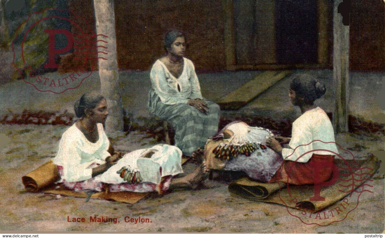 SRI LANKA CEYLON - CEYLAN. LACE MAKING. - Sri Lanka (Ceylon)