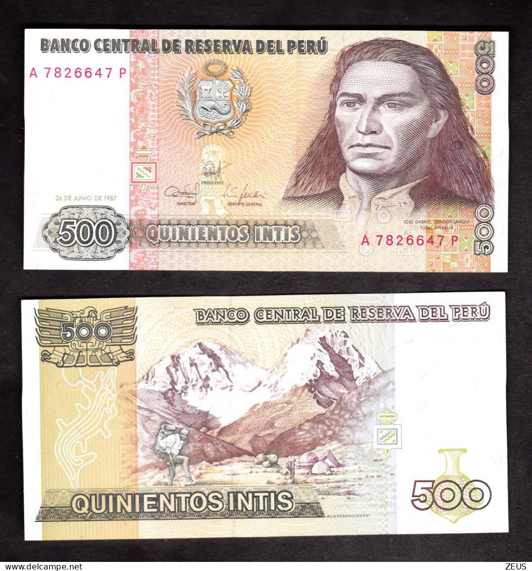 PERU' 500 INTIS 1987 PIK 134B FDS - Perú