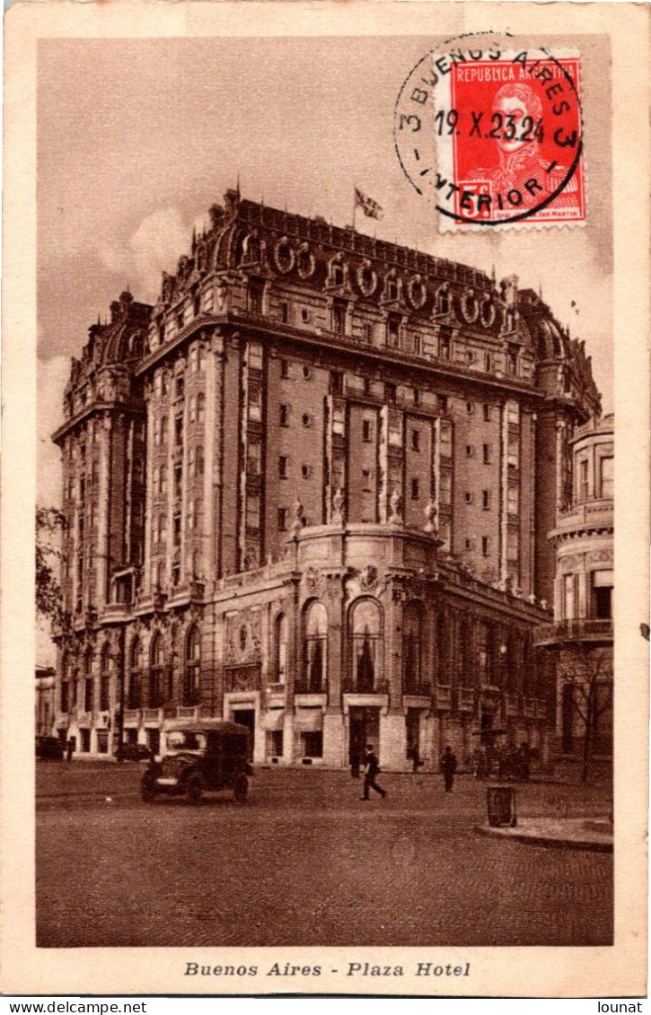 ARGENTINE - Buenos Aires - Plaza Hotel - Timbre Tampon Leon Garrié Casilla Correo - Argentine