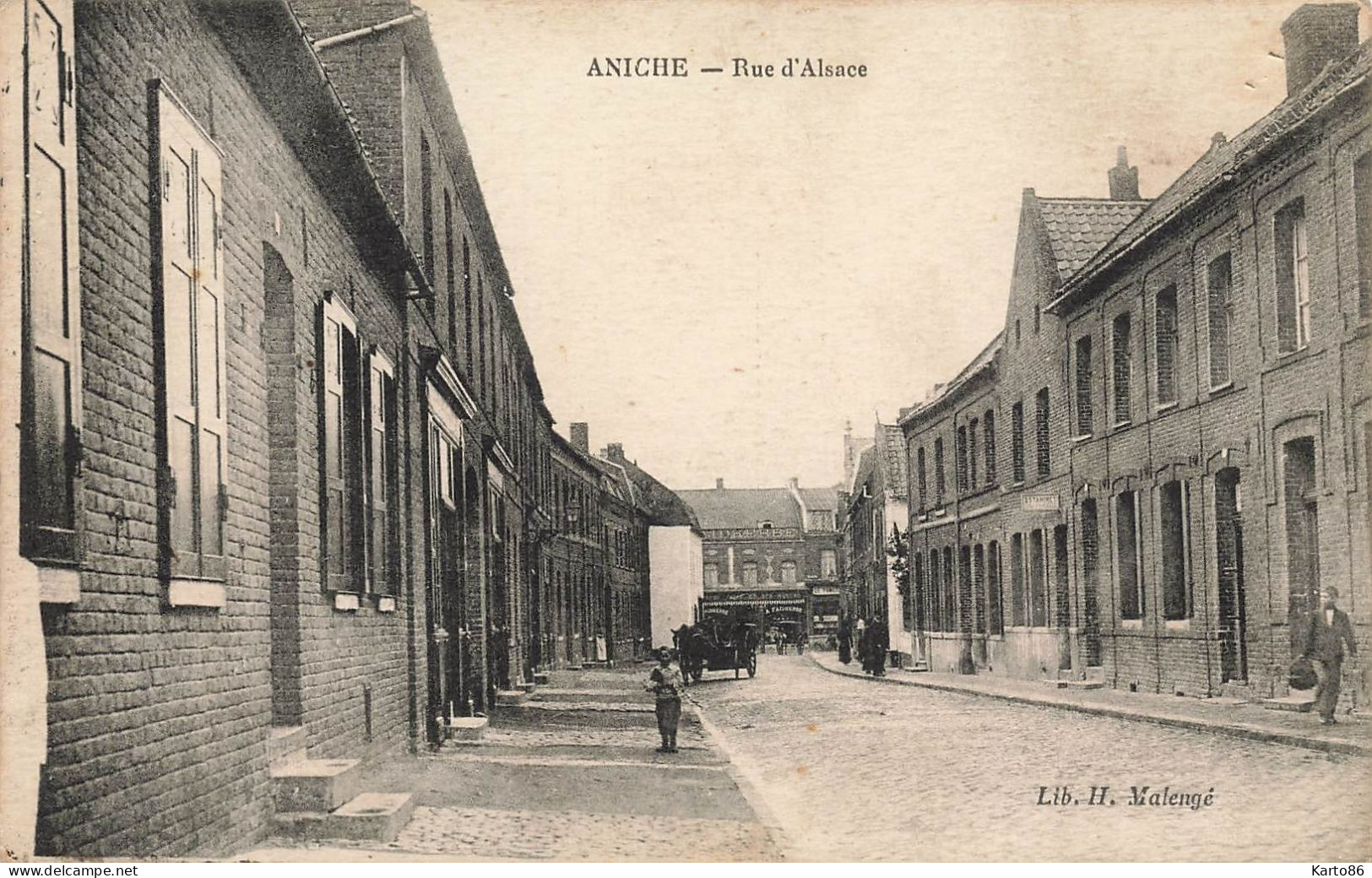 Aniche * La Rue D'alsace - Aniche