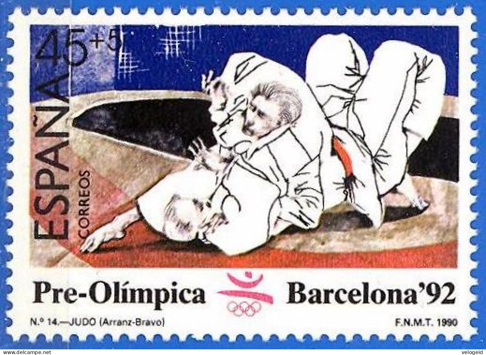 España. Spain. 1990. Juegos Olimpicos. Barcelona. Judo - Judo
