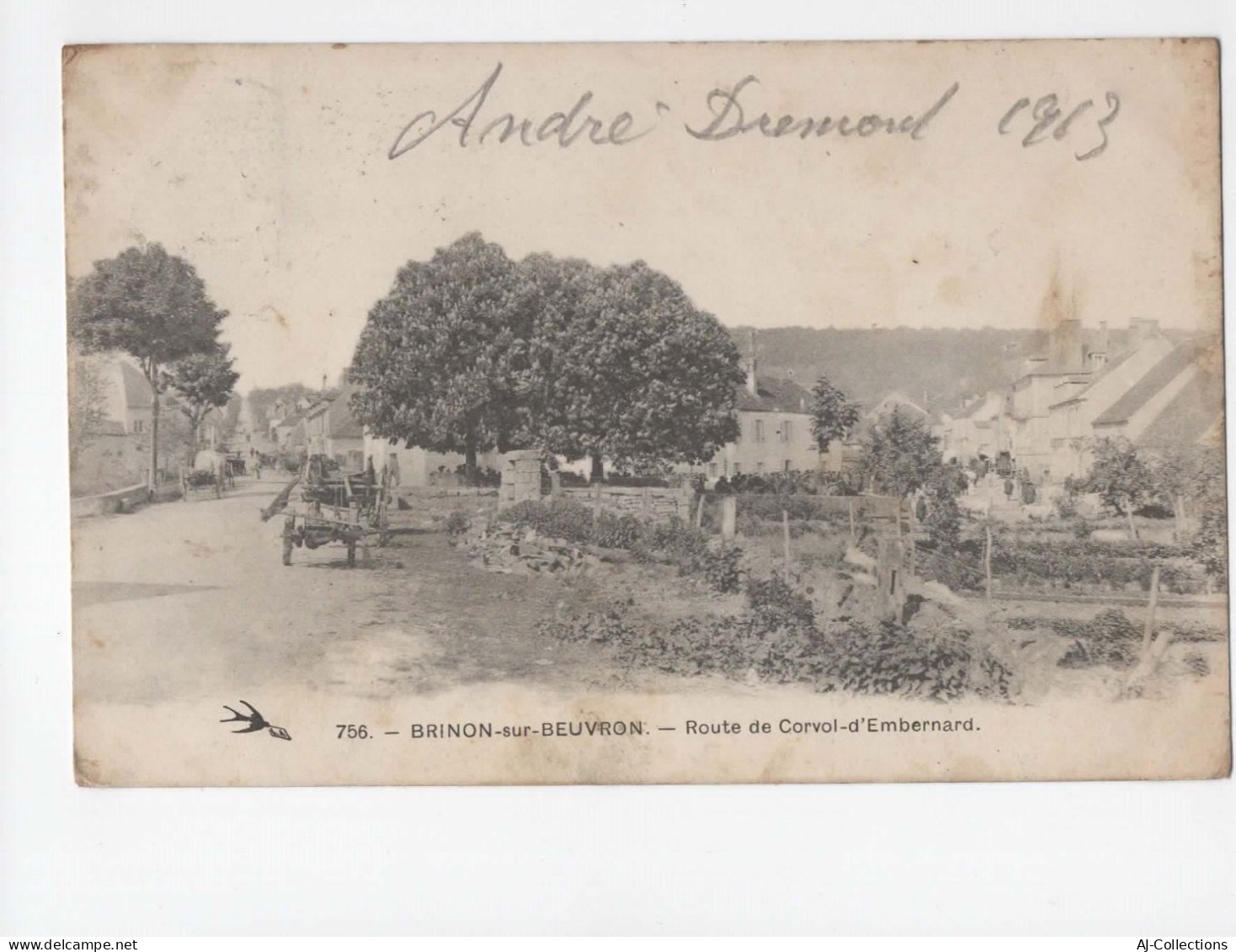 AJC - Brinon Sur Beuvron Route De Corvol D'embernard - Brinon Sur Beuvron