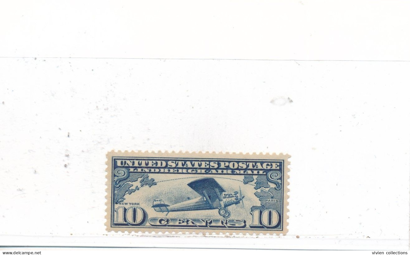 Etats Unis Poste Aérienne PA N° 10 Neuf * Avec Charnière - 1b. 1918-1940 Unused