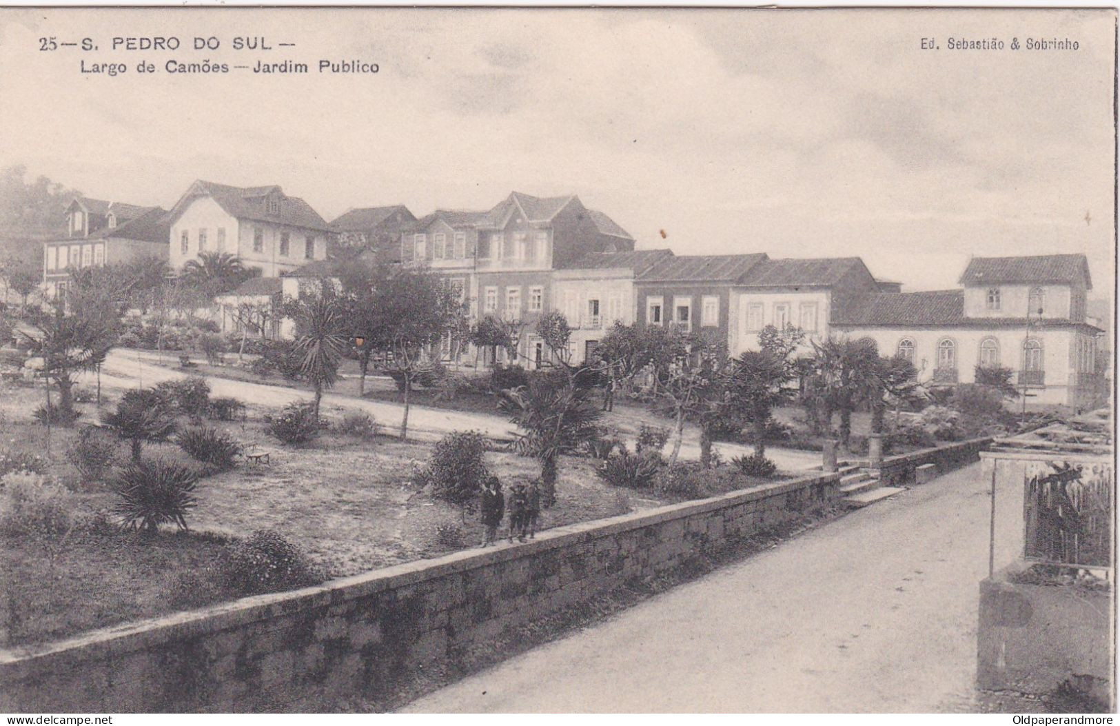 POSTCARD PORTUGAL - S. PEDRO DO SUL - LARGO DE CAMÕES - JARDIM PÚBLICO - Viseu