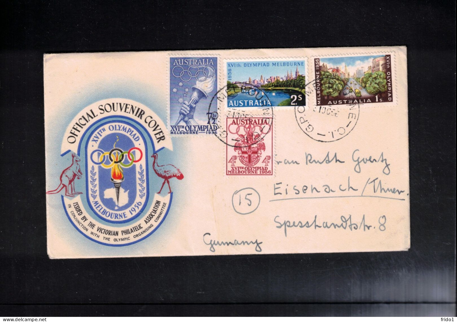 Australia 1956 Olympic Games Melbourne FDC - Ete 1956: Melbourne