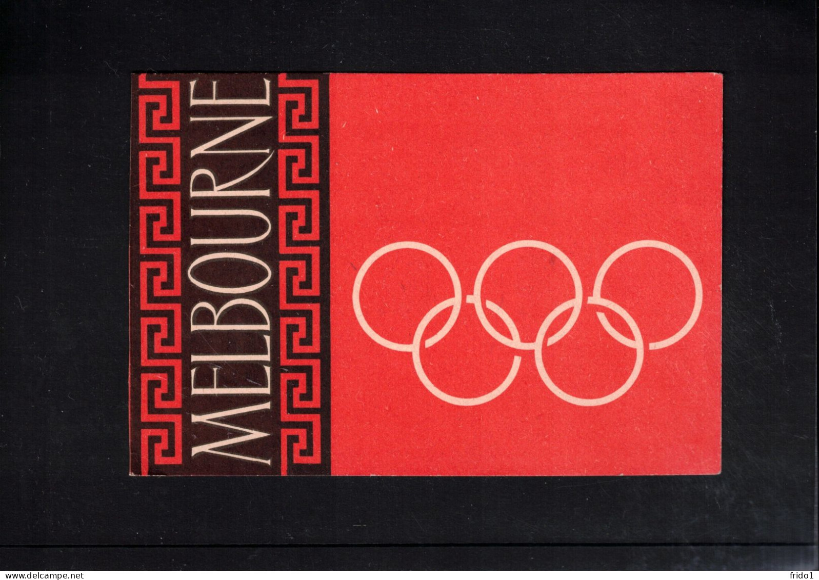 Poland / Polska 1956 Olympic Games Melbourne Interesting Postcard FDC - Summer 1956: Melbourne