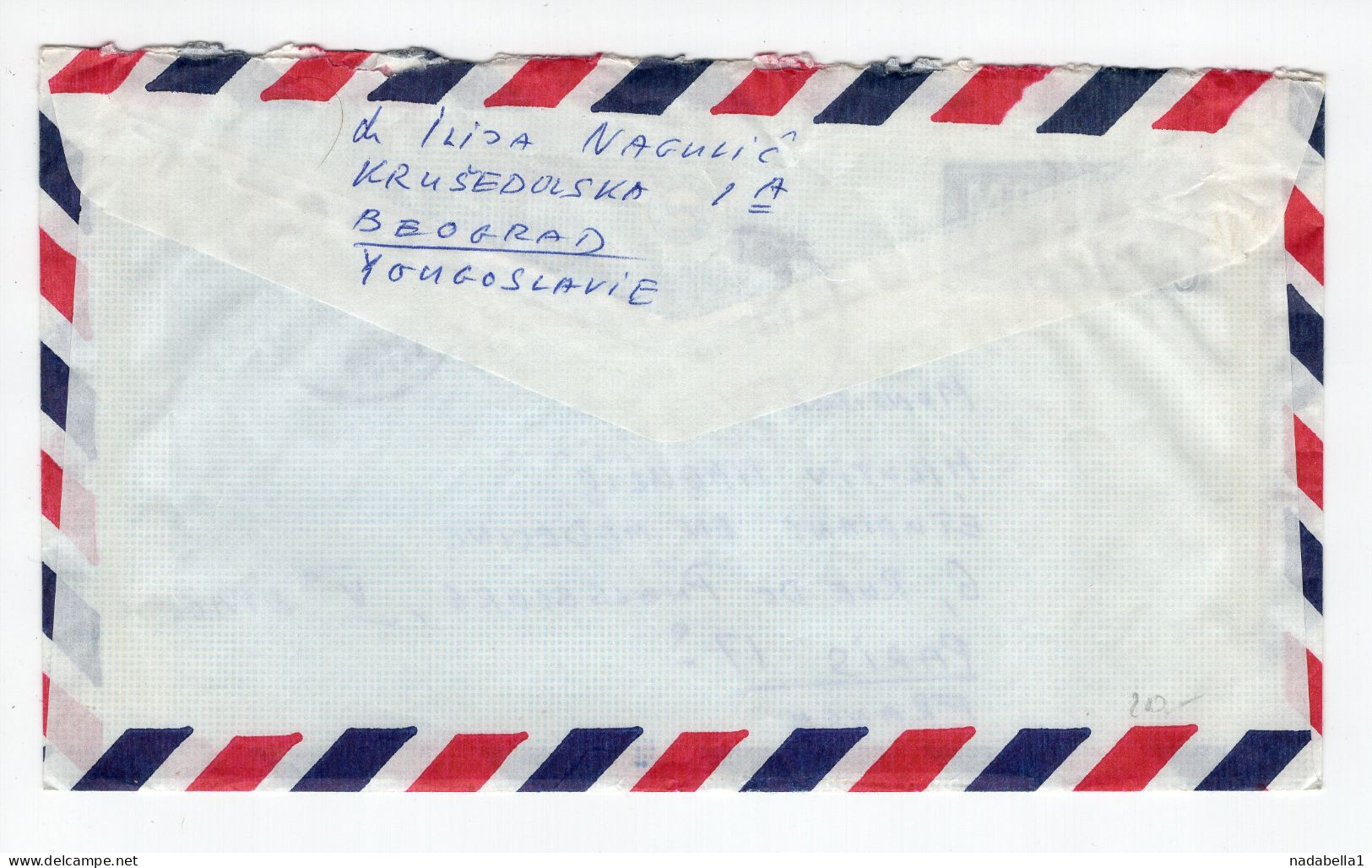 1975. YUGOSLAVIA,SERBIA,AIRMAIL COVER BELGRADE TO FRANCE,PARIS,+ OLYMPIC WEEK STAMP - Luftpost