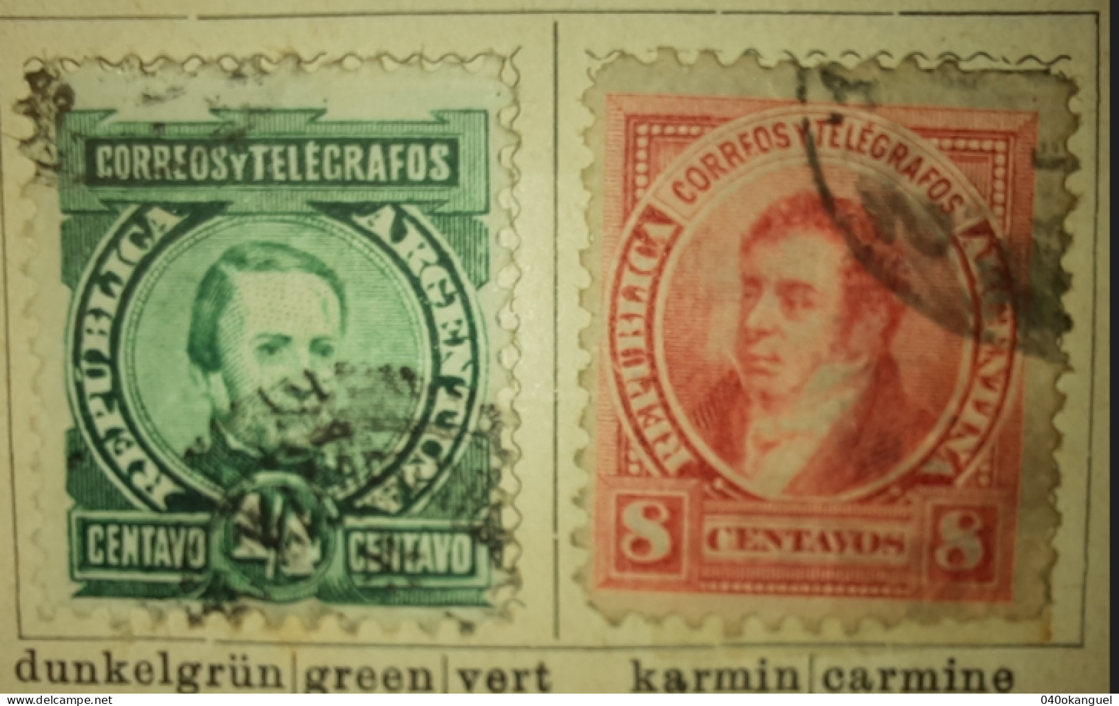 Argentinien - 2 Marken Gem. Scan - Used Stamps