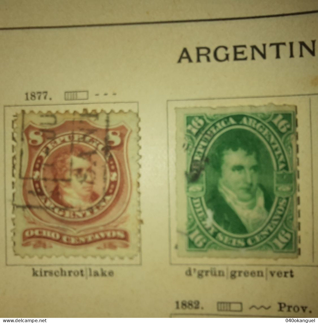 Argentinien - 2 Marken Gem. Scan - Used Stamps