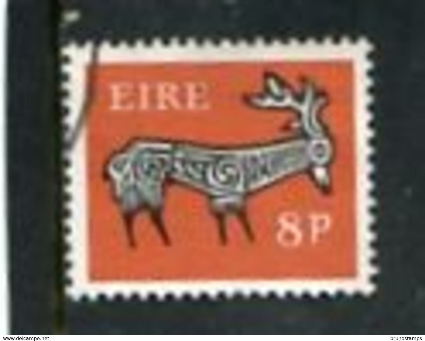 IRELAND/EIRE - 1968  8d  STAG  WATERMARK  E  FINE USED - Gebraucht