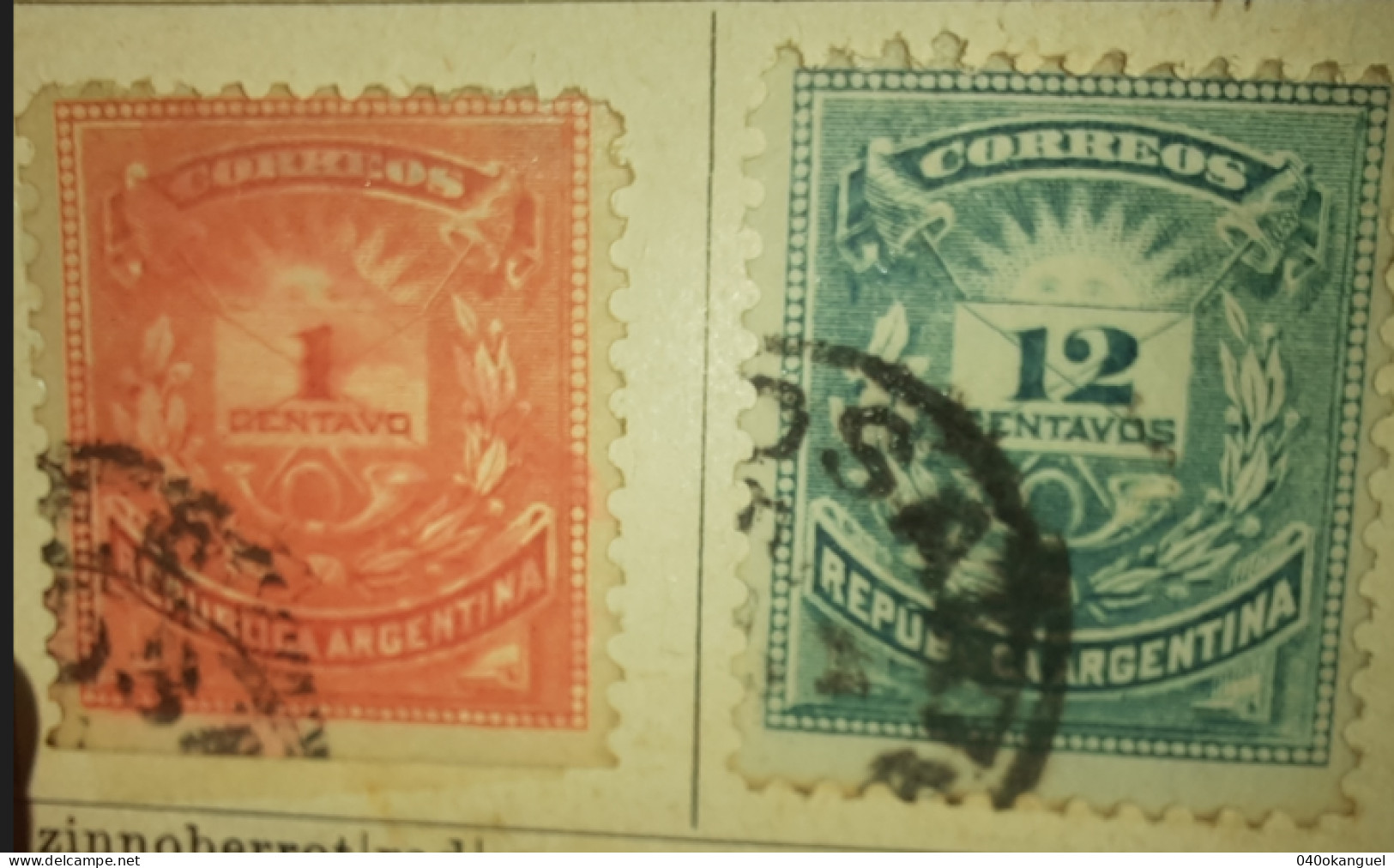 Argentinien - 2 Marken Gem. Scan - Used Stamps