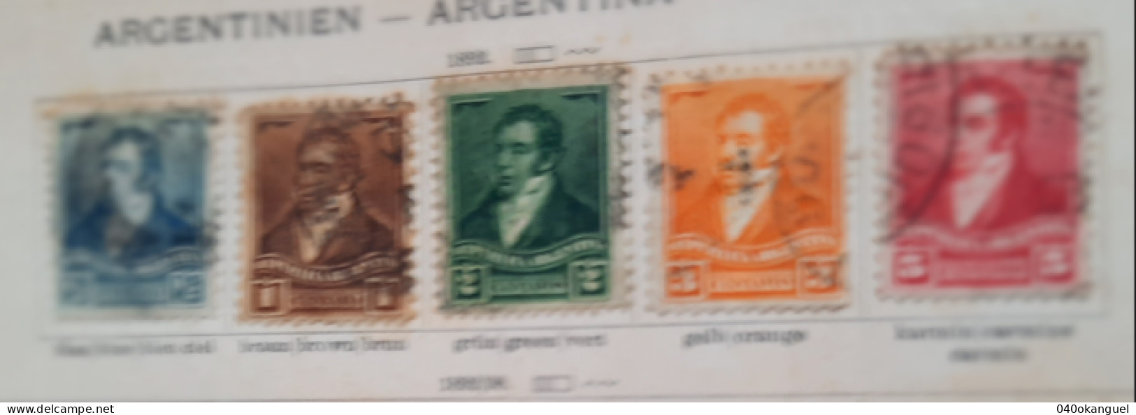 Argentinien - 5 Marken Gem. Scan - Used Stamps