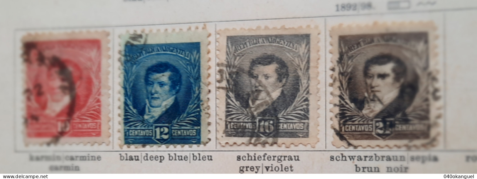 Argentinien - 4 Marken Gem. Scan - Used Stamps
