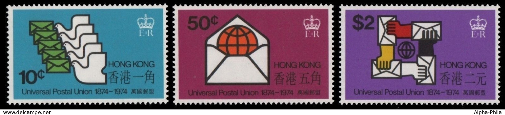 Hongkong 1974 - Mi-Nr. 292-294 ** - MNH - UPU - Nuevos