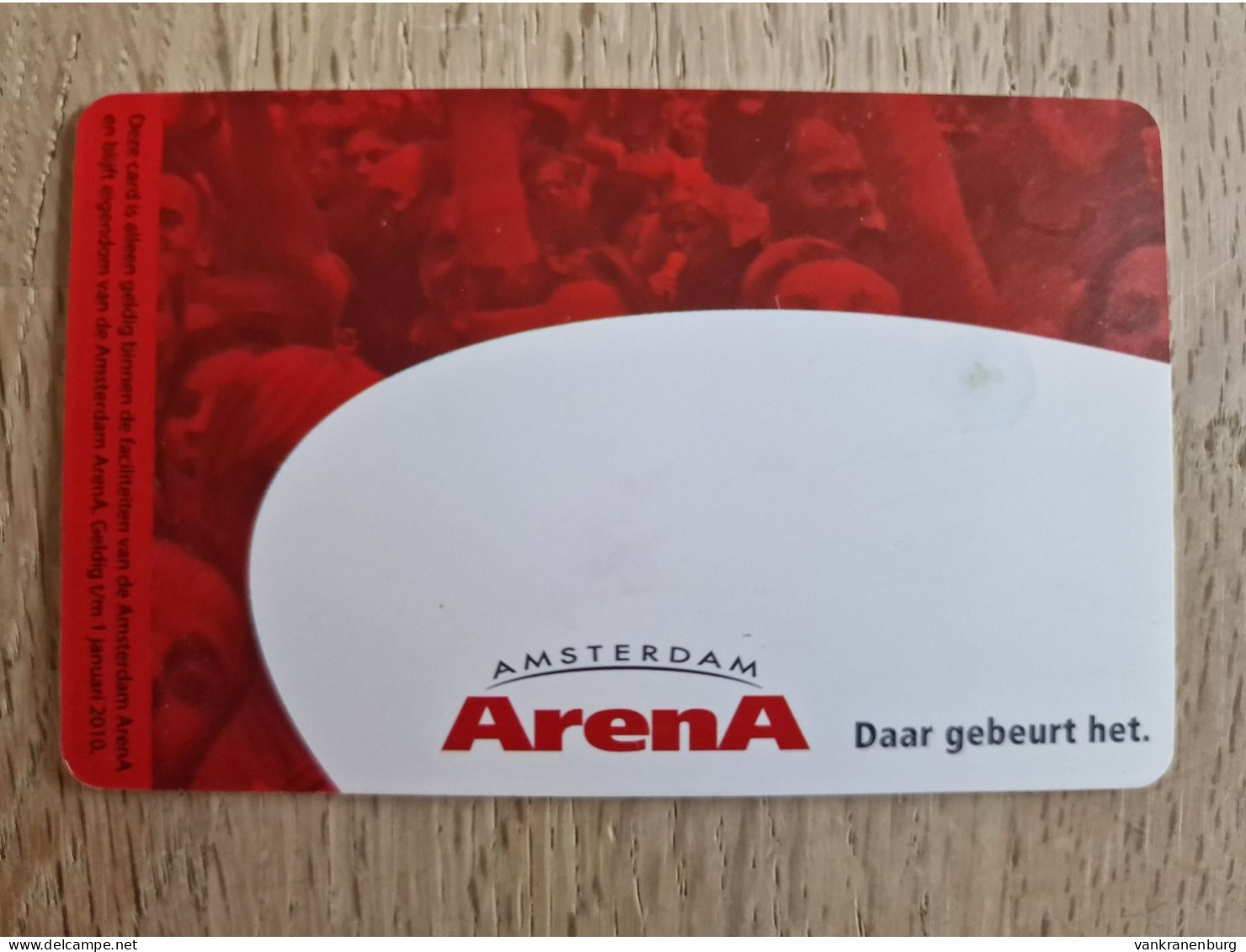 Stadion Card 20 Euro - Stadion Concert - 2008 - Ajax Amsterdam ArenA Card - The Netherlands - Tarjeta - Autres & Non Classés