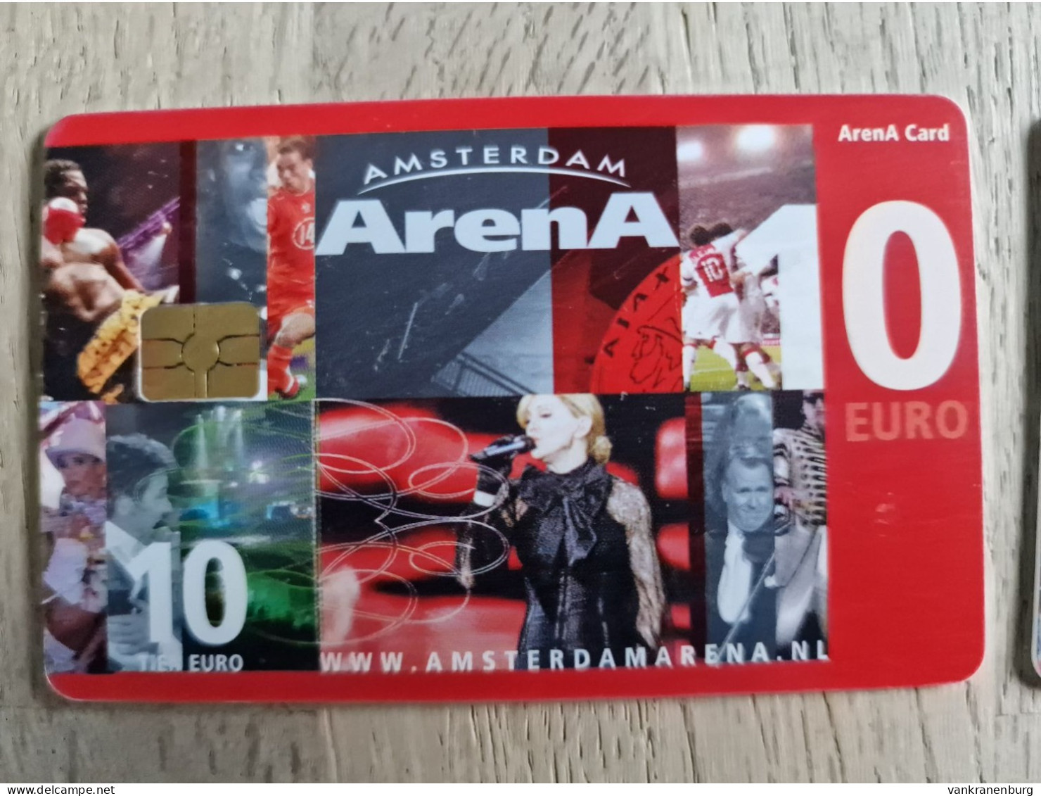 Stadion Card 10 Euro - 2009 - Ajax Amsterdam ArenA Card - The Netherlands - Tarjeta - - Autres & Non Classés