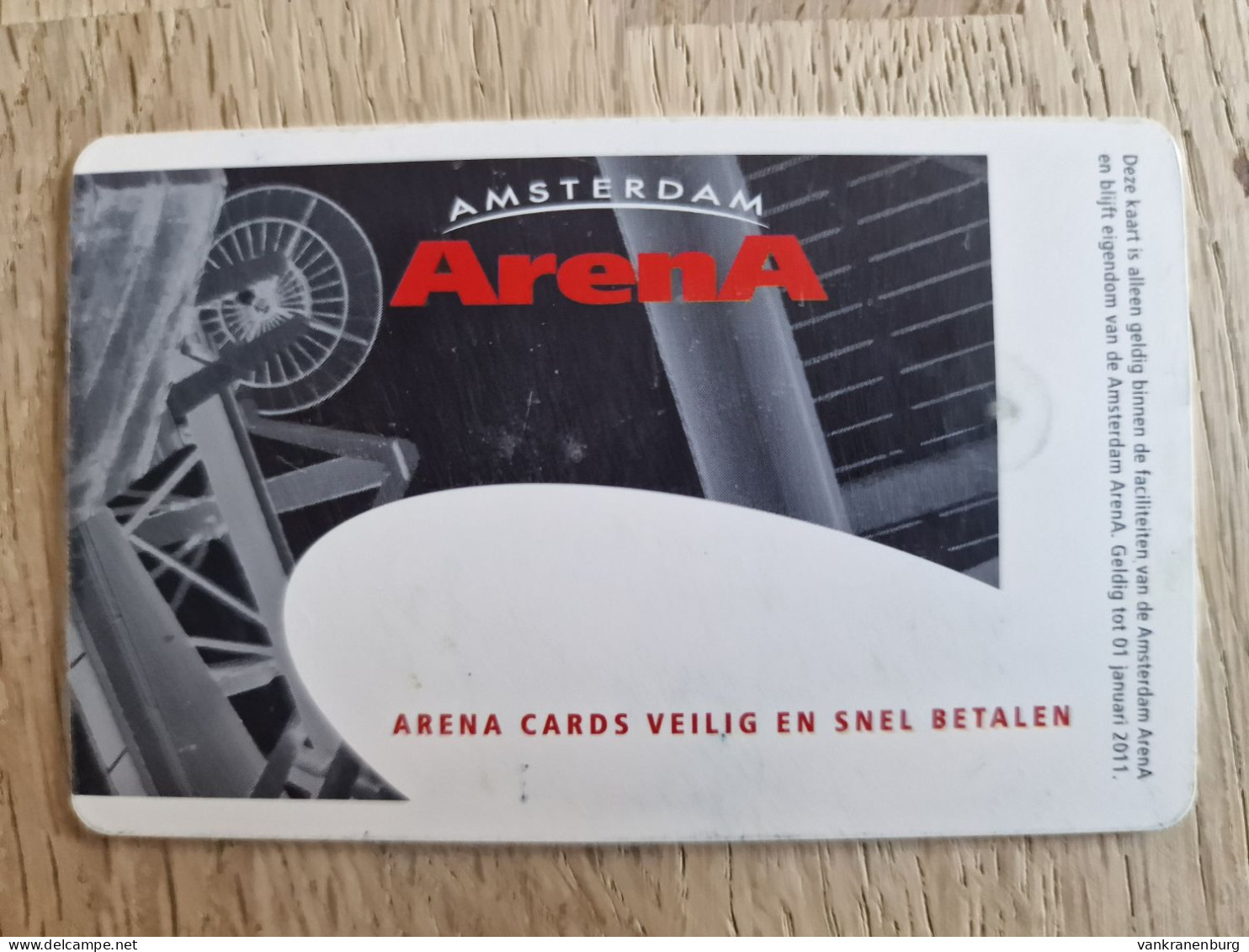 Stadion Card 10 Euro - 2009 - Ajax Amsterdam ArenA Card - The Netherlands - Tarjeta - - Autres & Non Classés