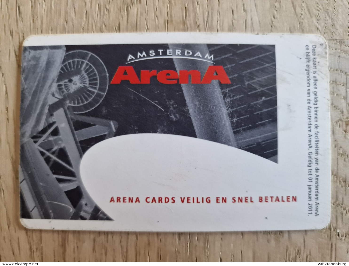 Stadion Card 10 Euro - 2009 - Ajax Amsterdam ArenA Card - The Netherlands - Tarjeta - - Autres & Non Classés