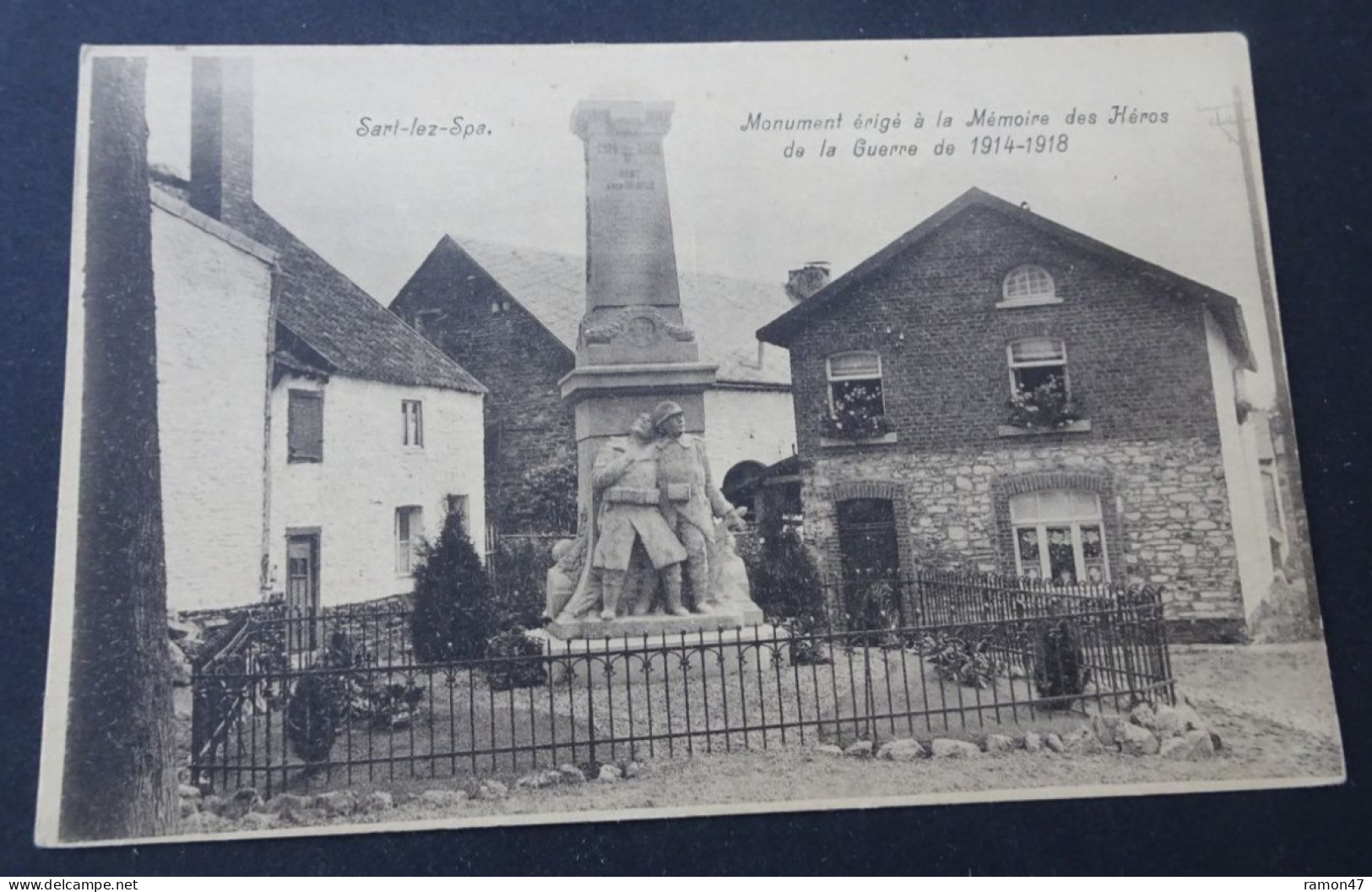 Sart-lez-Spa - Monument érigé à La Mémoire Des Héros De La Guerre De 1914-1918 - Photo-édit. Hayet-Faymenville, Verviers - Jalhay