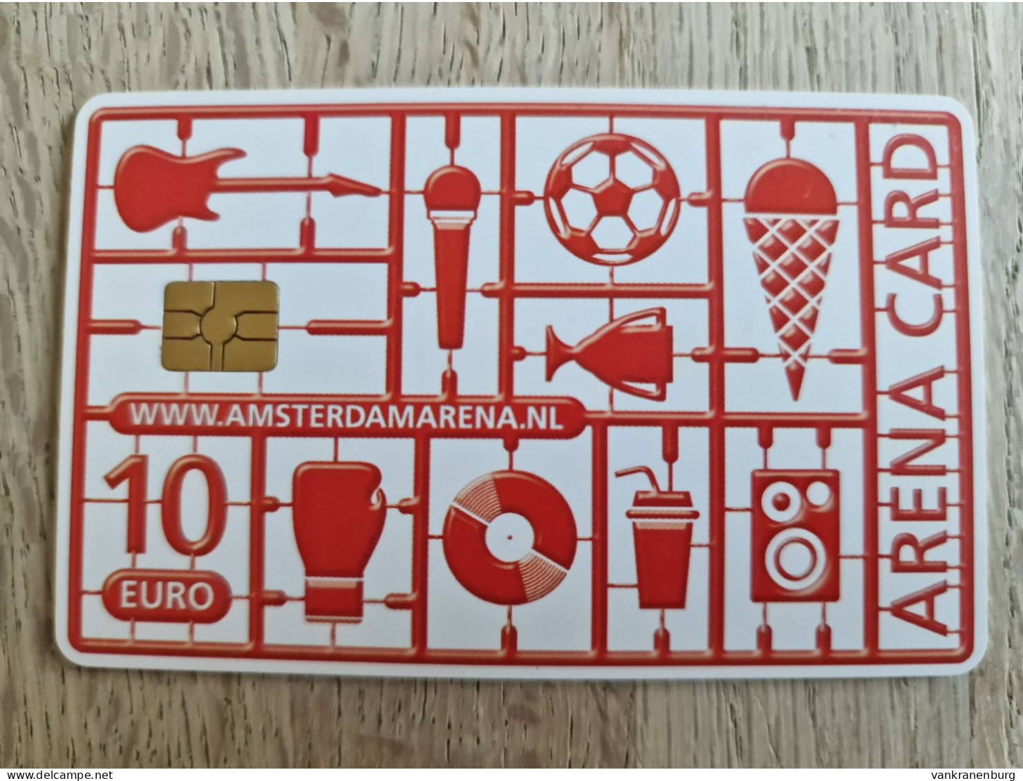 Stadion Card 10 Euro - 2010 - Ajax Amsterdam ArenA Card - The Netherlands - Tarjeta - - Autres & Non Classés