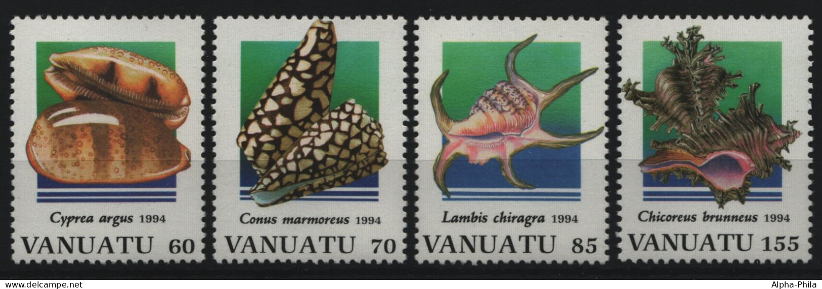 Vanuatu 1994 - Mi-Nr. 956-959 ** - MNH - Meeresschnecken / Marine Snails - Vanuatu (1980-...)