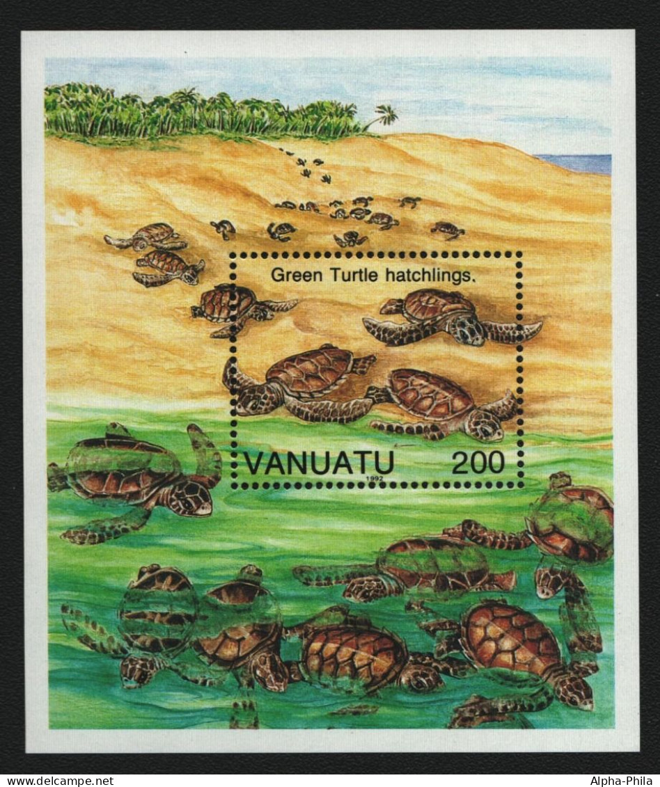 Vanuatu 1992 - Mi-Nr. Block 19 ** - MNH - Schildkröten / Turtles - Vanuatu (1980-...)