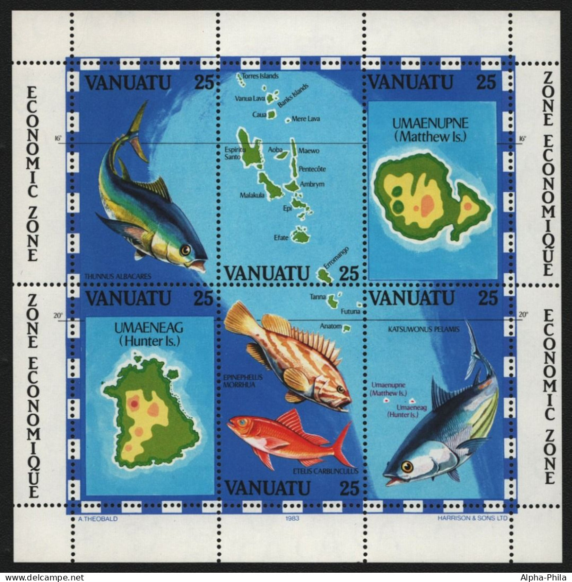 Vanuatu 1983 - Mi-Nr. Block 4 ** - MNH - Fische / Fish - Vanuatu (1980-...)