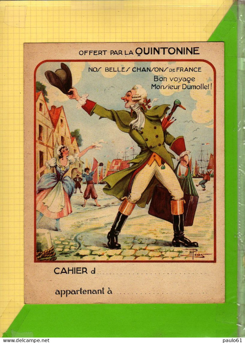 Protege Cahier : Offert Par QUINTONINE  Bon Voyage M DUMOLLET - Book Covers