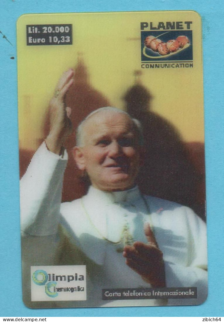 ITALY Prepaid Phonecard  POPE - Used - Öff. Werbe-TK