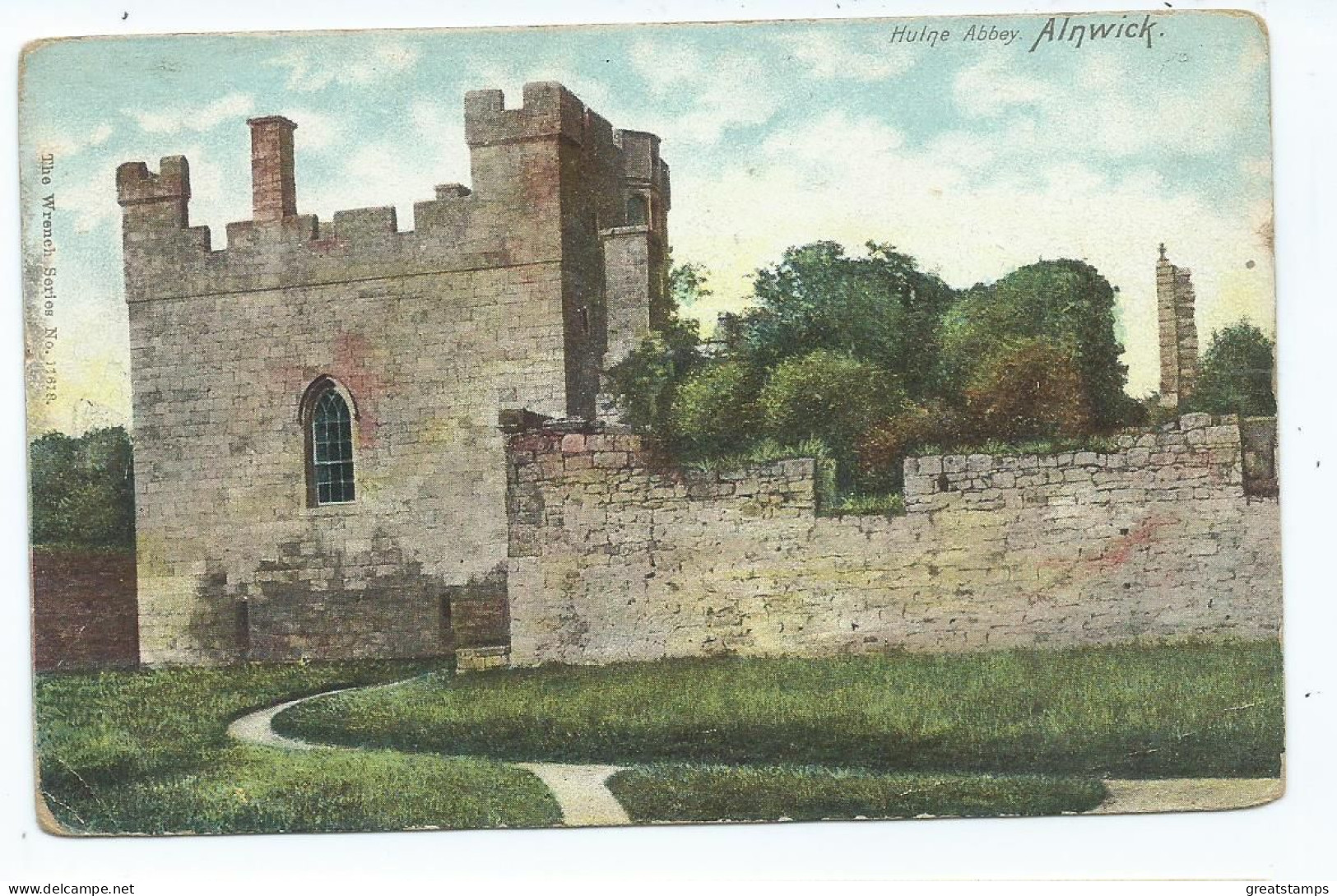 Northumberland  Postcard  Hulne Abbey Alnwick Unused Wrench Series - Autres & Non Classés