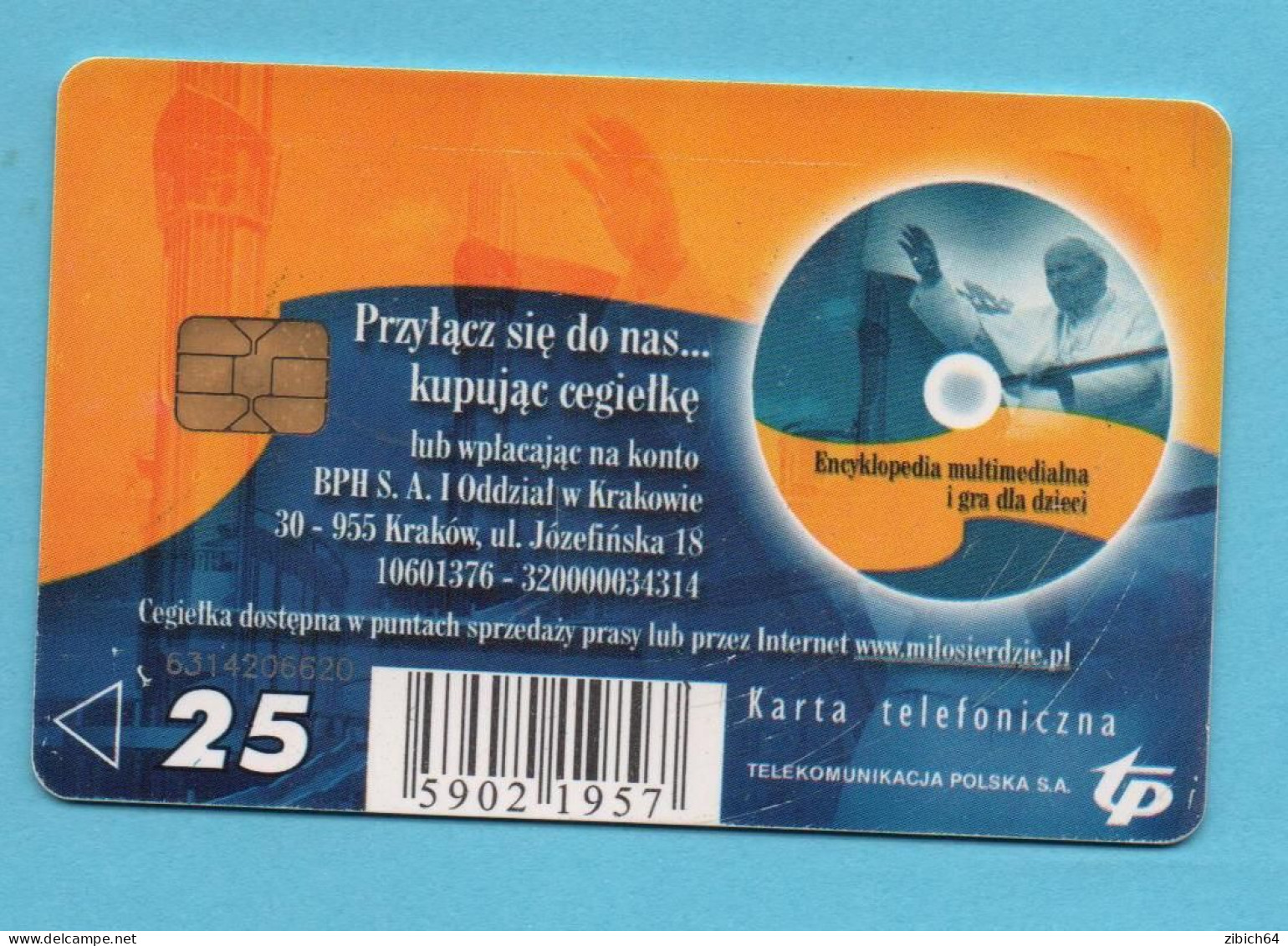 POLAND Chip Phonecard  POPE - Pologne