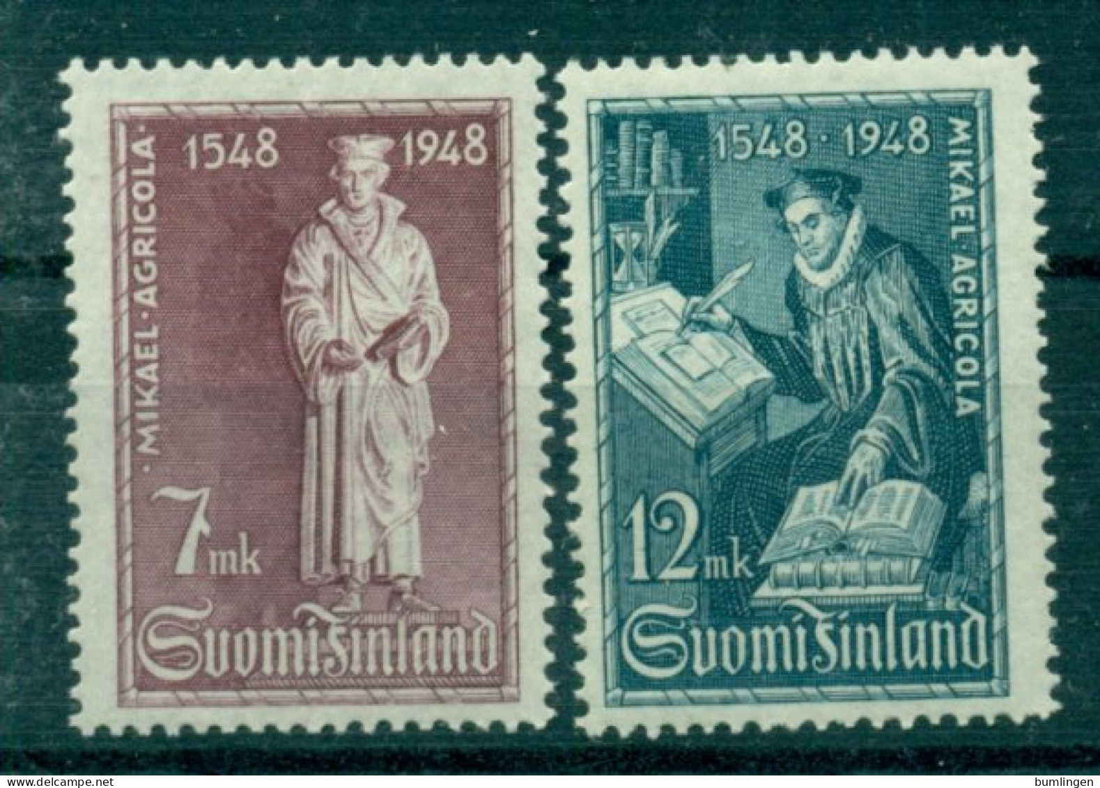 FINLAND 1948 Mi 356-57** 400th Anniversary Of The Translation Of The New Testament [L3202] - Otros & Sin Clasificación