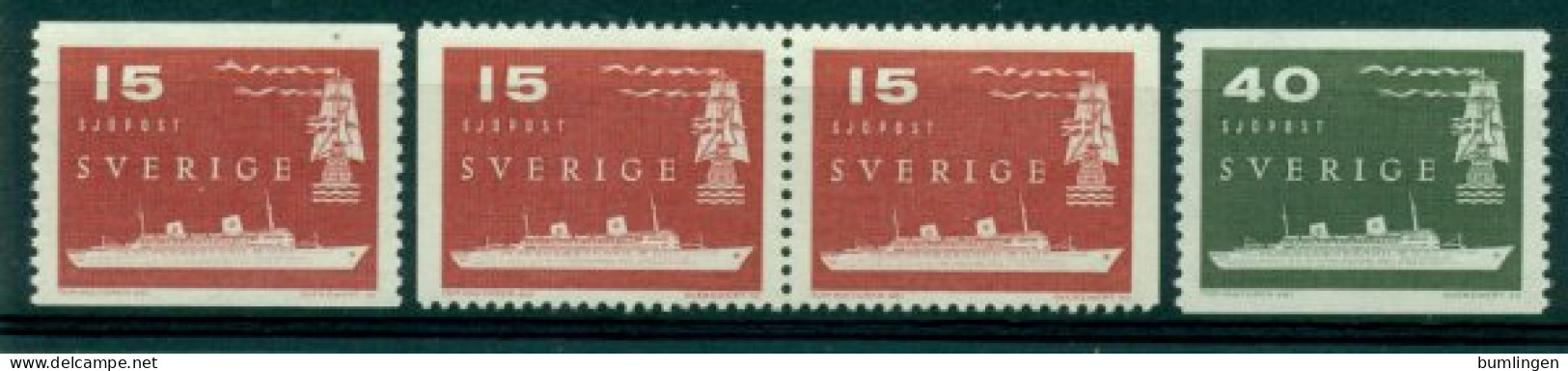 SWEDEN 1958 Mi 436-37 Incl Dl/Dr Pair** Seapost [L3280] - Poste