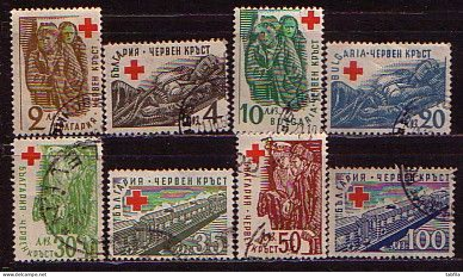 BULGARIA - 1946 - Croix Rouge Il - 6v Used - Used Stamps