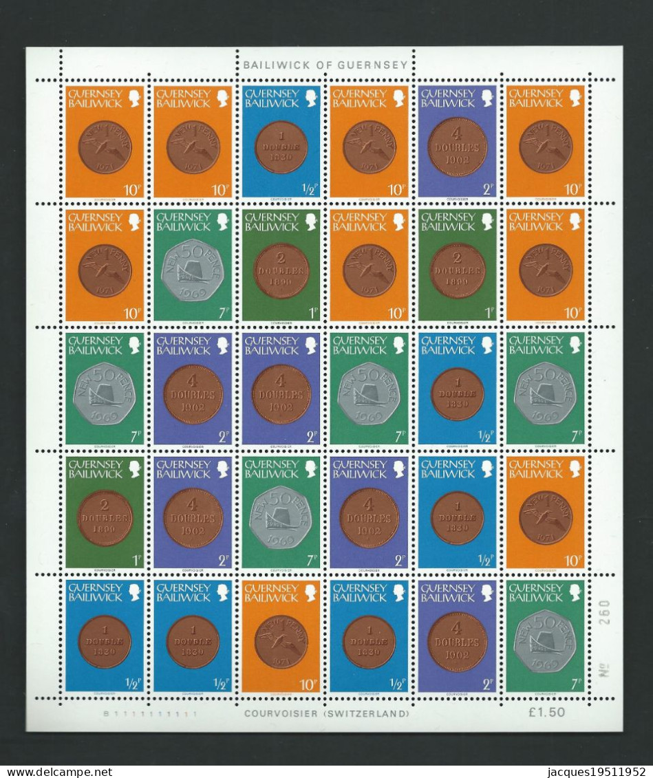 NE - Guernesey -1 - Lot De 2 Feuillets De 1980 à 1, 20£ Et 1,50£ - Collections, Lots & Series