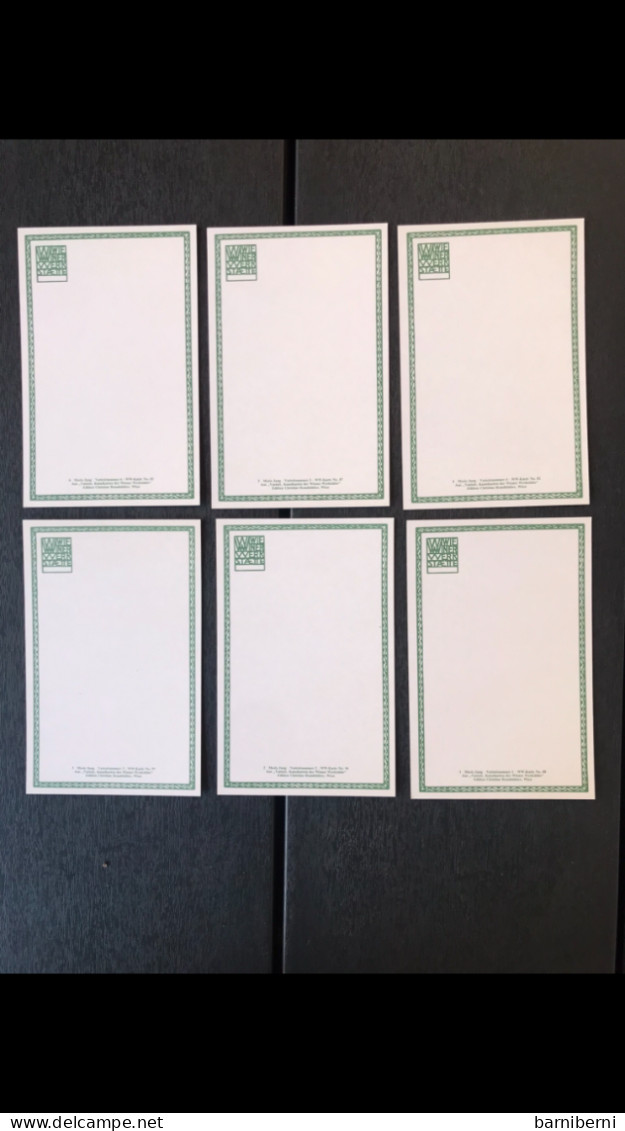 Wiener Werkstaette Serie 12 Cartes Postales Moriz Jung Avec Le Pochet. Varieté. Edition Moderne De Brandstatter - Wiener Werkstaetten