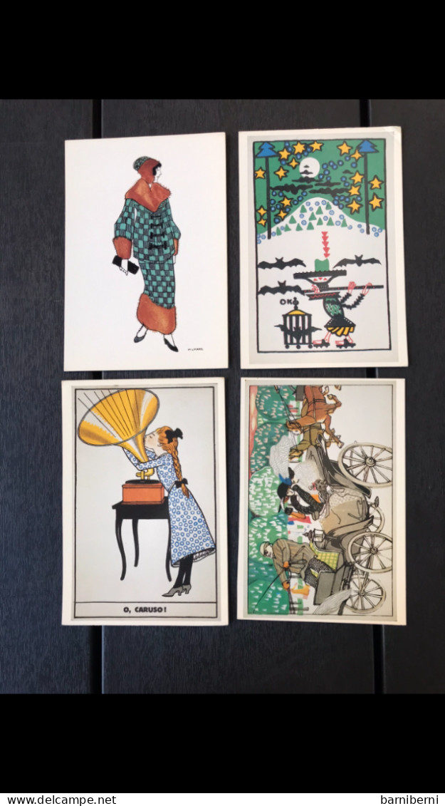 Wiener Werkstaette Serie 10 Cartes Postales Diverses. Edition Moderne De Dover Publications 1989 - Wiener Werkstätten