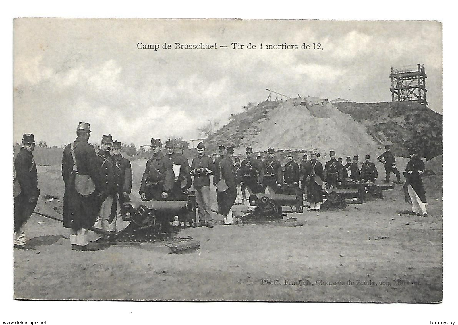 CPA Camp De Brasschaet  -  Tir De 4 Mortiers De 12 (bovenkant Komt Los Van De Onderkant) - Brasschaat