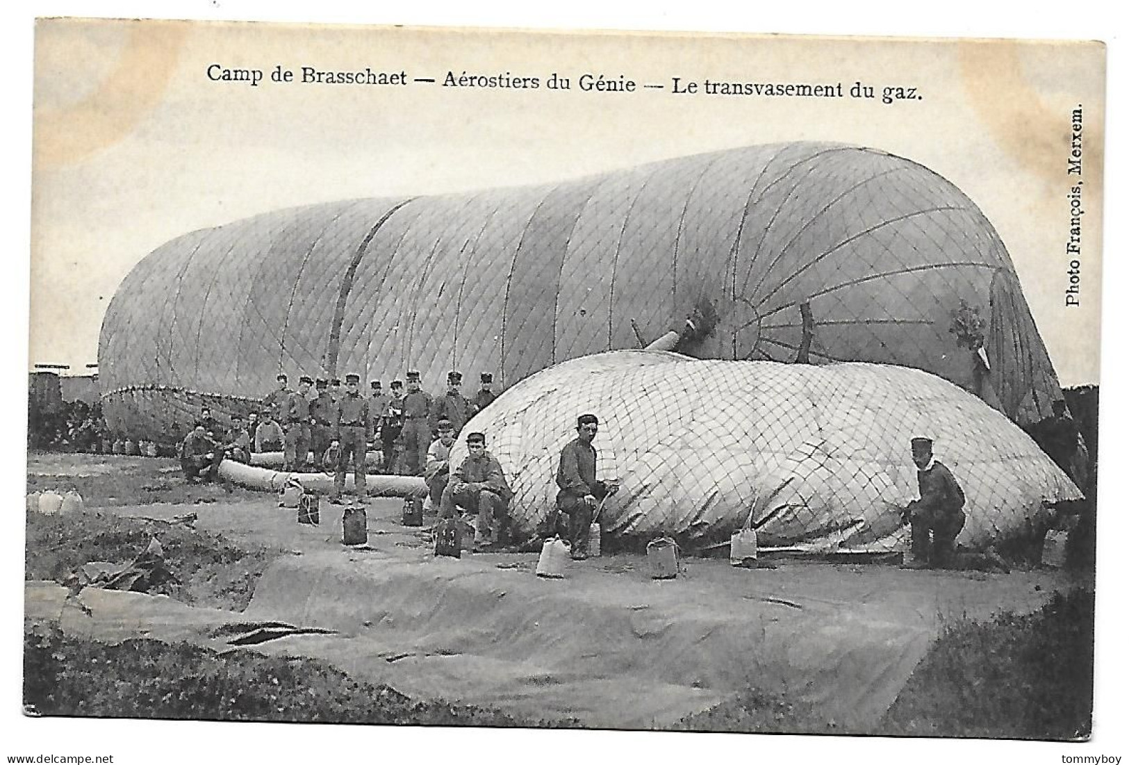 CPA Camp De Brasschaet, Aérostiers Du Génie, Le Transvasement Du Gaz - Brasschaat