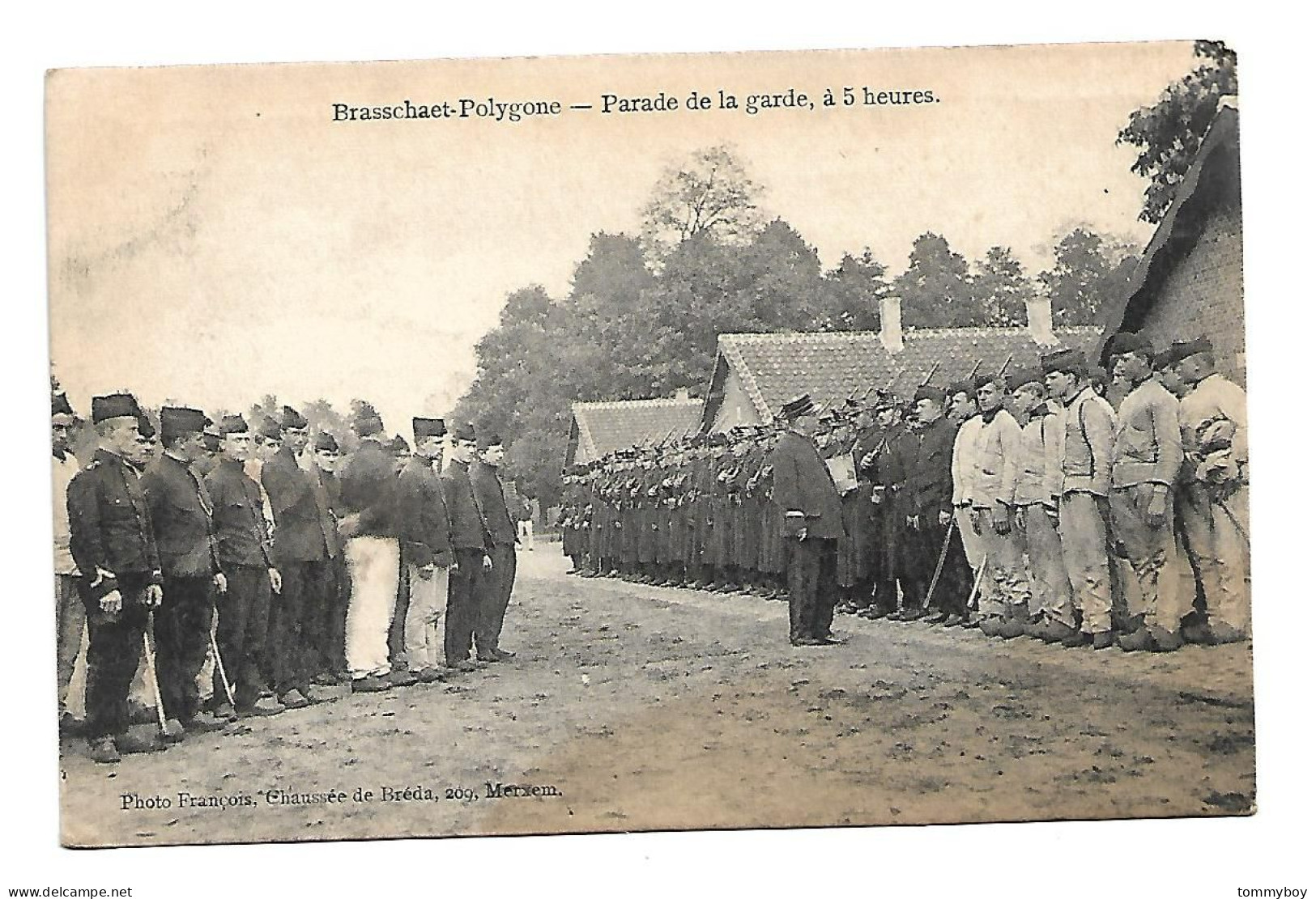 CPA Camp De Brasschaet ( Polygone)-  Parade De La Garde à 5 Heures - Brasschaat