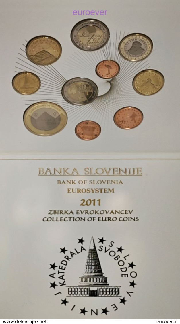 8.88 Euro KMS 2011 Slowenien / Slovenia PP Proof Mit 2 Euro Franc Rozman Und 3 Euro 20 Jahre Unabhängigkeit - Slovénie