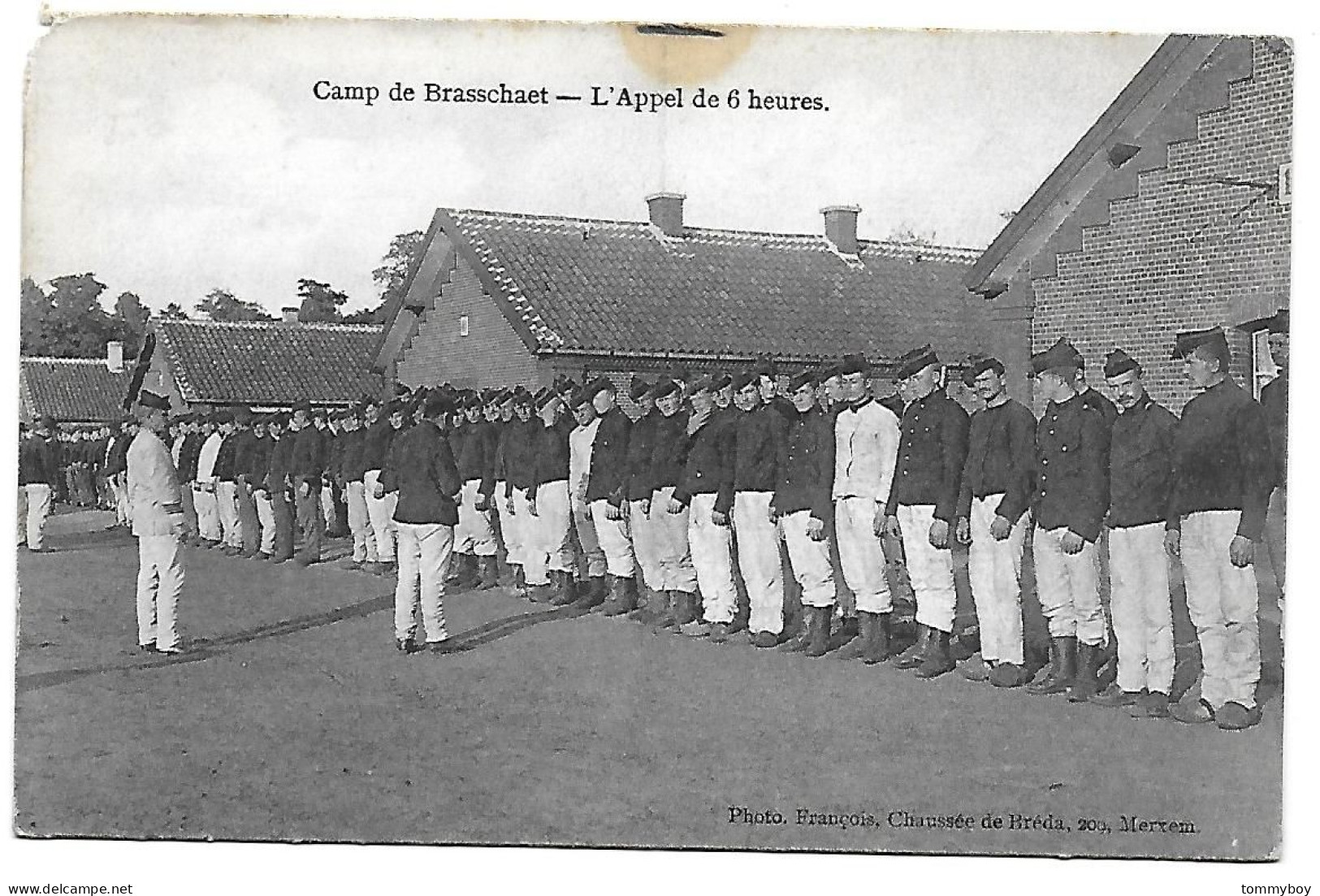 CPA Camp De Brasschaet, L'Appel De 6 Heures (schade Linksboven) - Brasschaat