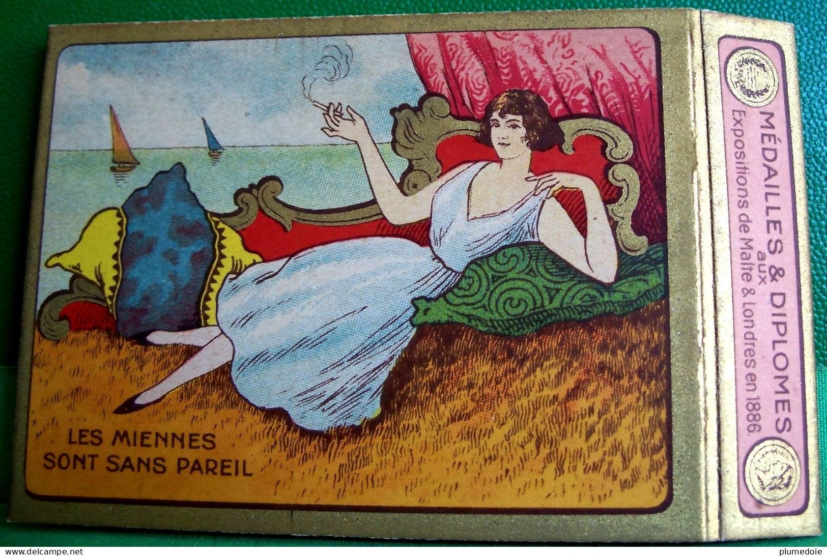 ETUI Couverture  De PAQUET De CIGARETTES VIDE Début XX°  SULTAN  , Ca 1920 , COVER OF OLD EMPTY BOX , C.COLOMBOS Ltd - Etuis à Cigarettes Vides